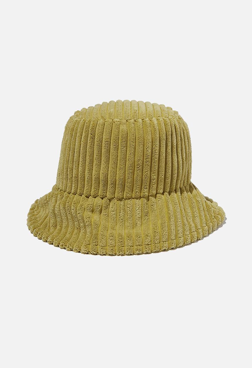 Rubi - Bianca textured bucket hat - green cord