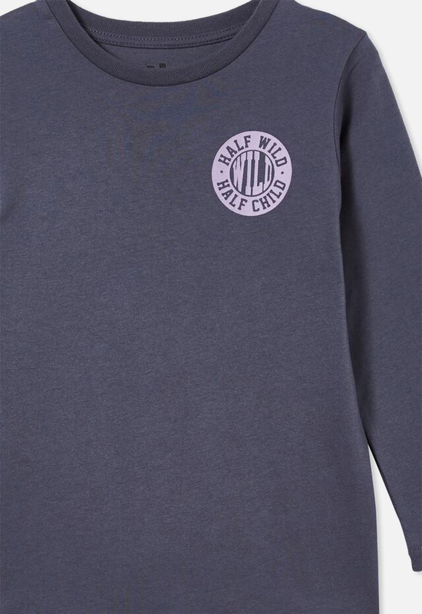 Cotton On - Max long sleeve tee - navy