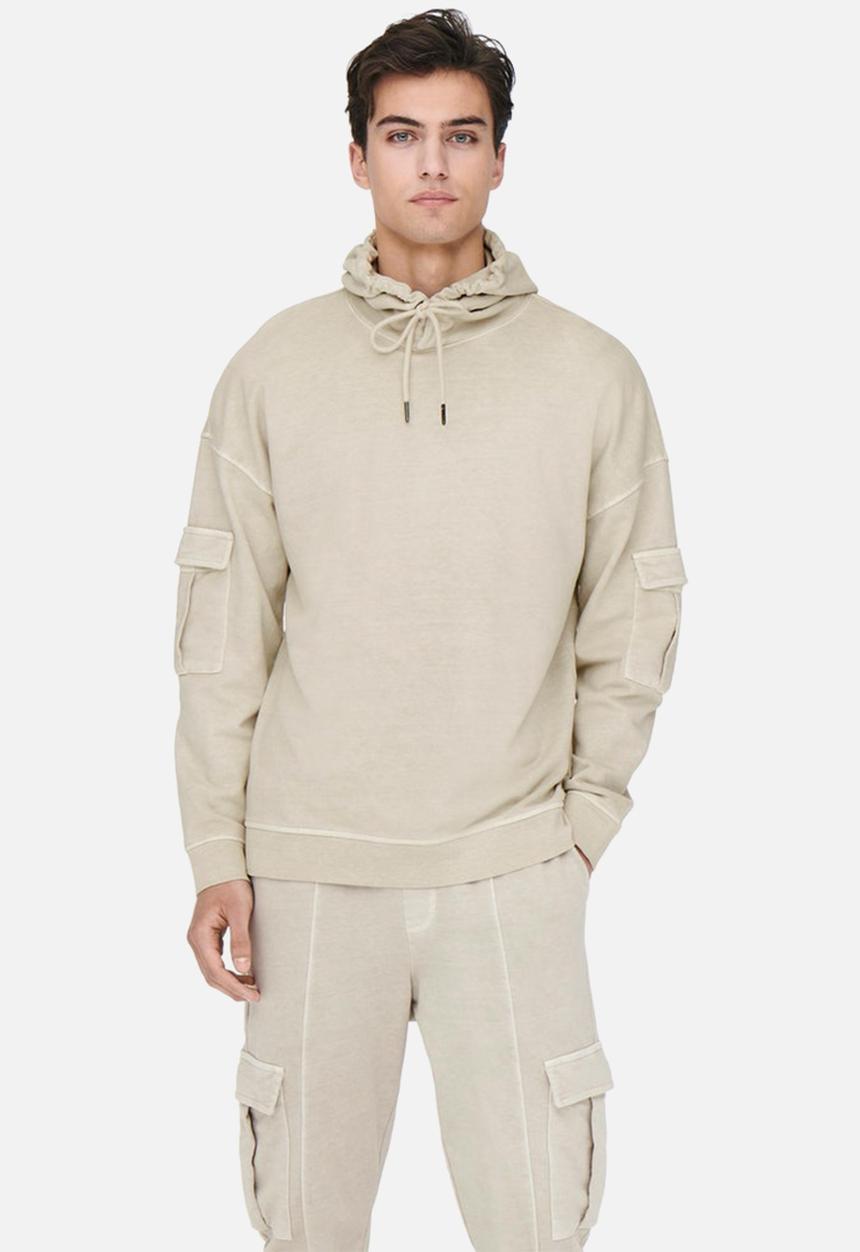 Only & Sons - Kolton hoodie - grey