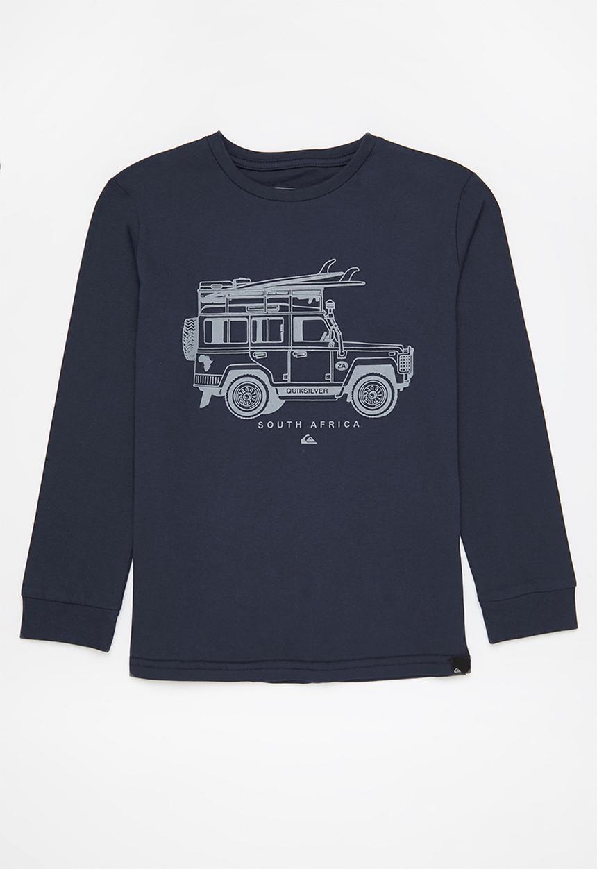 Quiksilver - South africa missions long sleeve tee yth - navy 