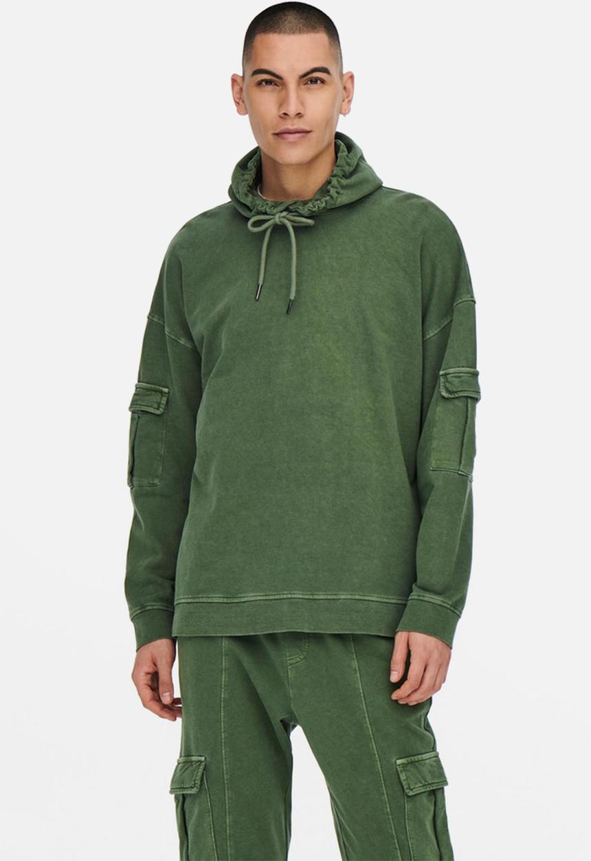Only & Sons - Kolton hoodie - green