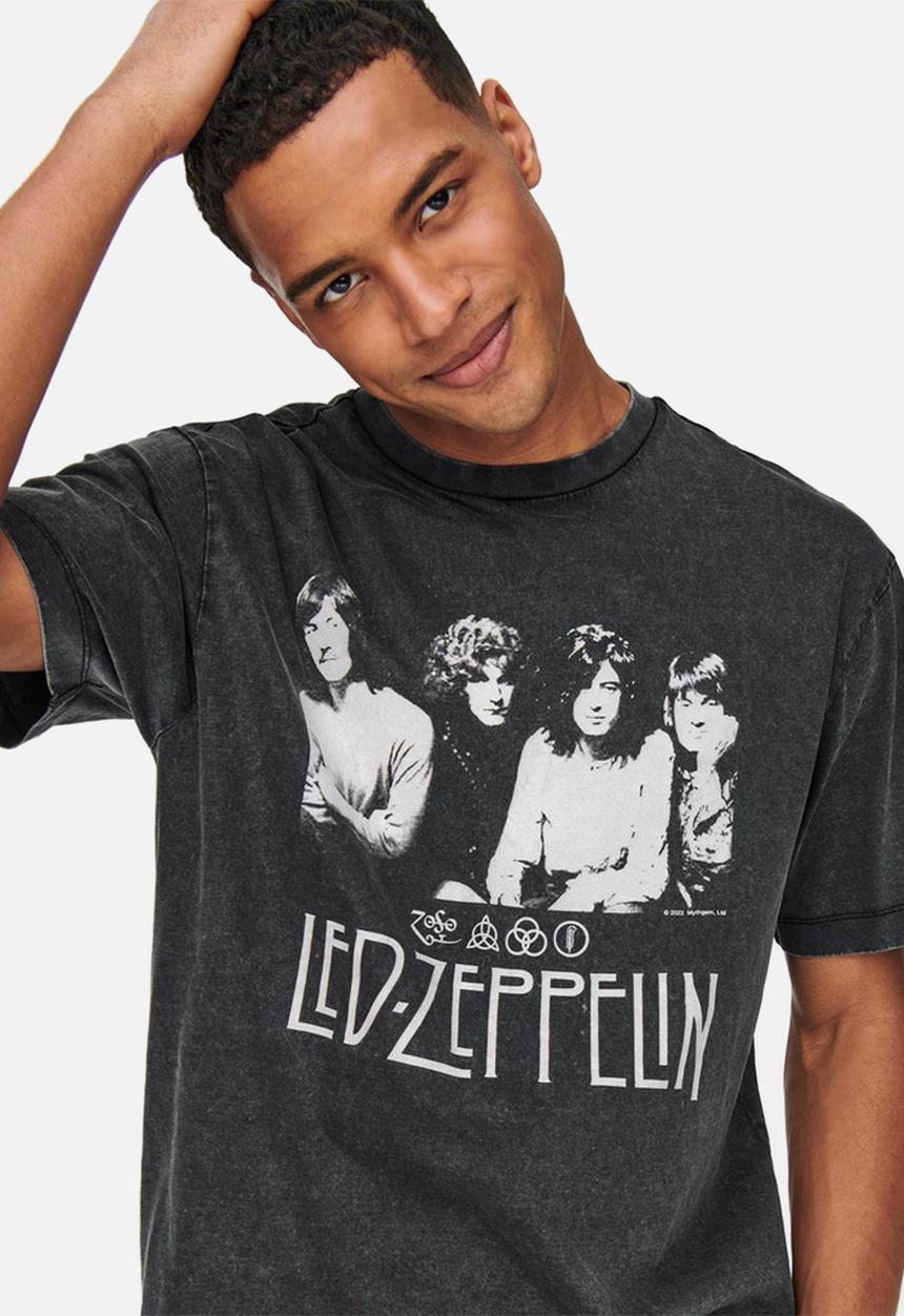 Only & Sons - Ledzeppelin rlx short sleeve tee - black