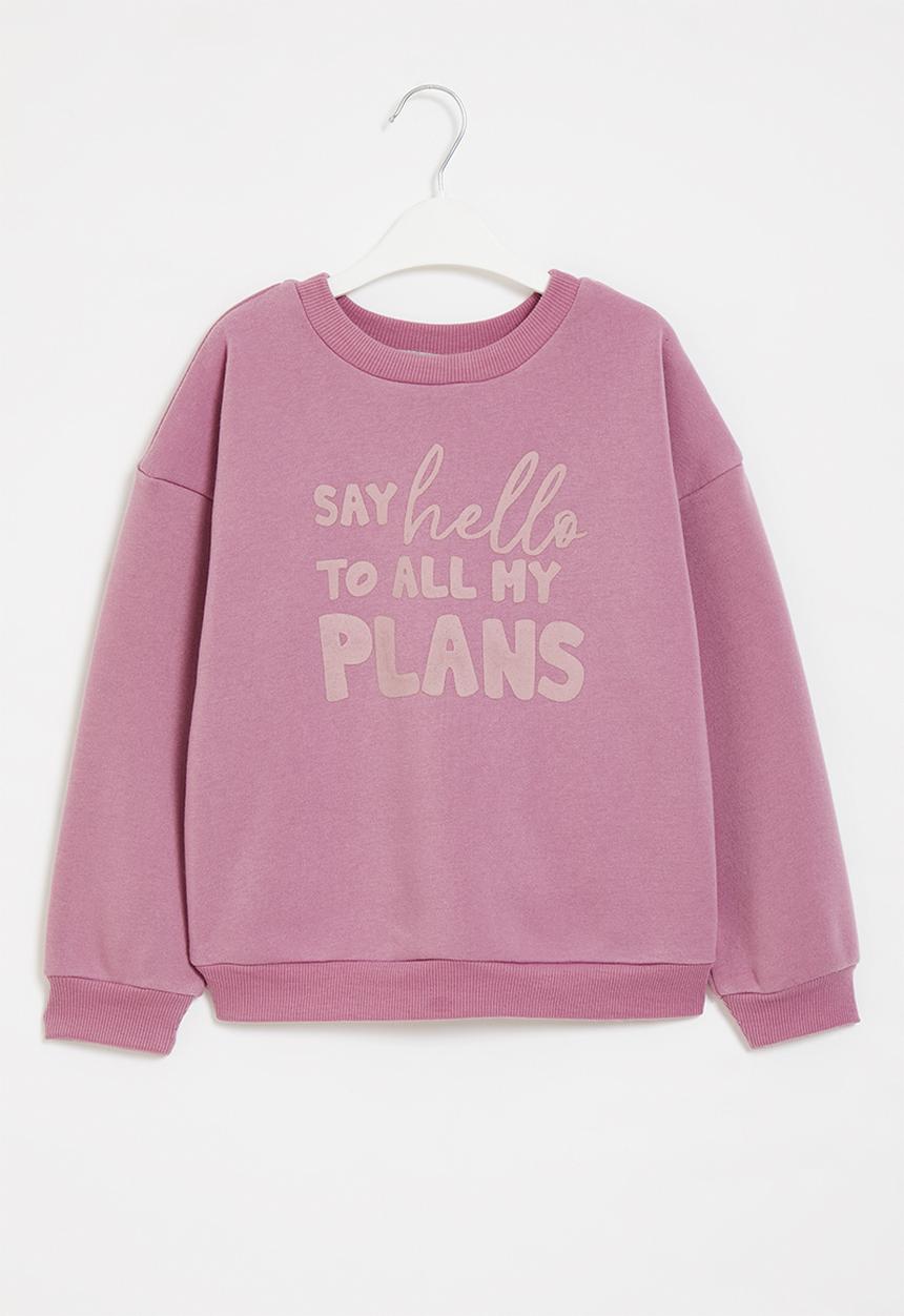 Superbalist Kids - Printed sweat top - rose pink