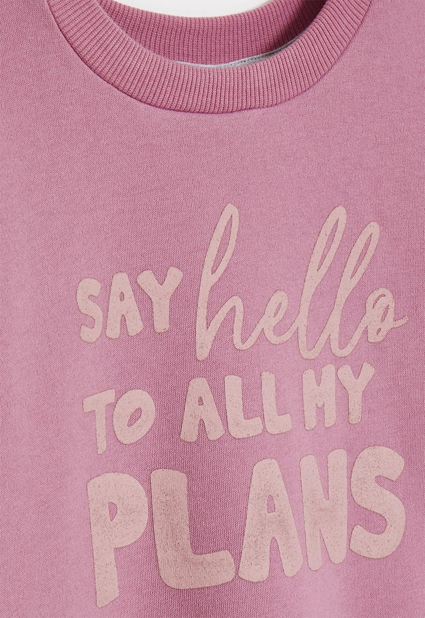 Superbalist Kids - Printed sweat top - rose pink