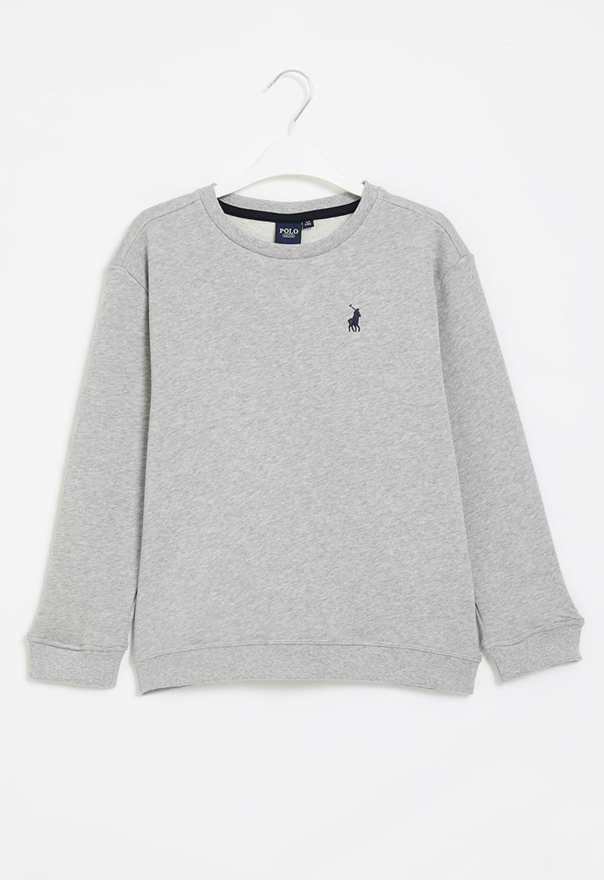 POLO - Boys classic crew neck sweater - grey