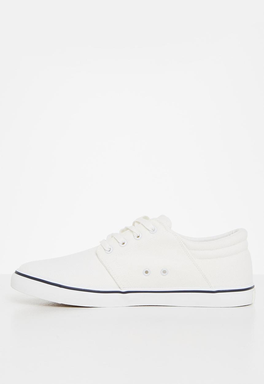 POLO - Classic canvas sneaker - white
