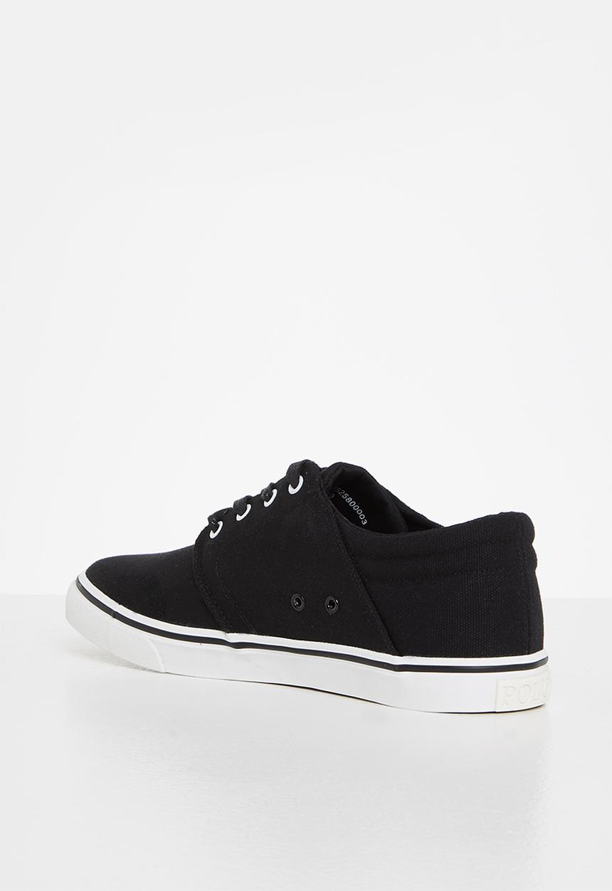 POLO - Classic canvas sneaker - black