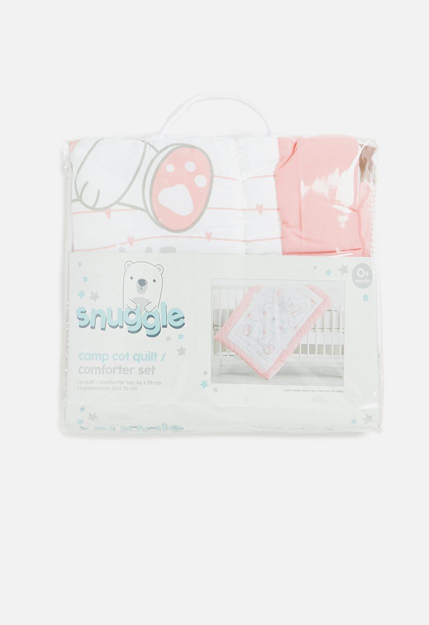 Character Group - Bunny camp cot comforter - pink