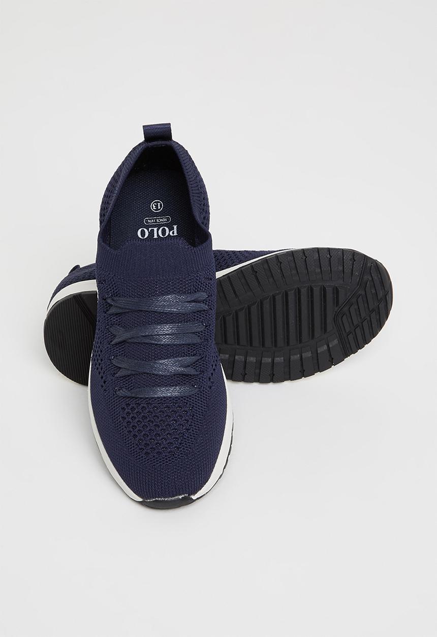 POLO - Kids athleisure knit sneaker - navy
