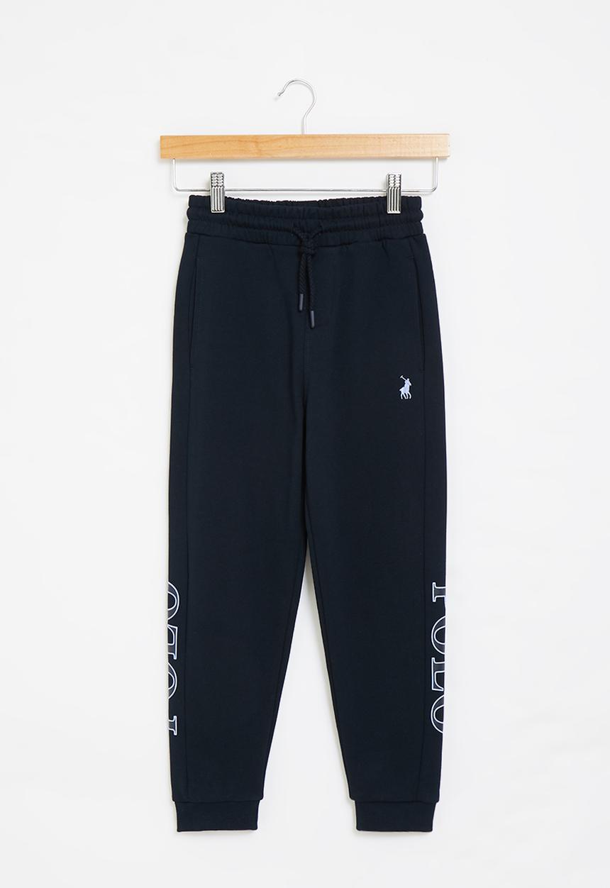 POLO - Boys cut & sew printed jogger - navy