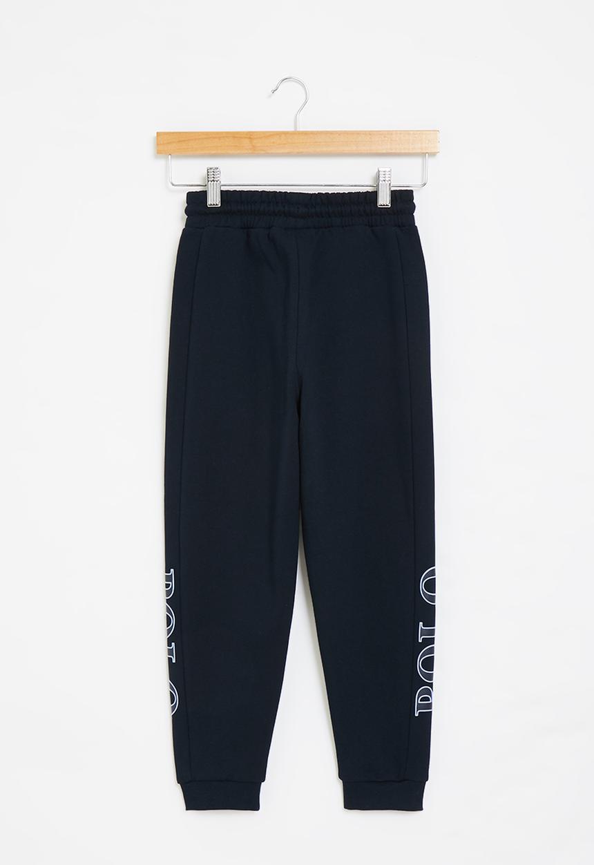 POLO - Boys cut & sew printed jogger - navy
