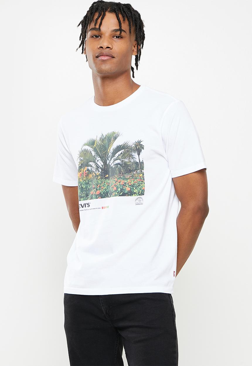 Levi’s® - Graphic crewneck tee - floral photo white