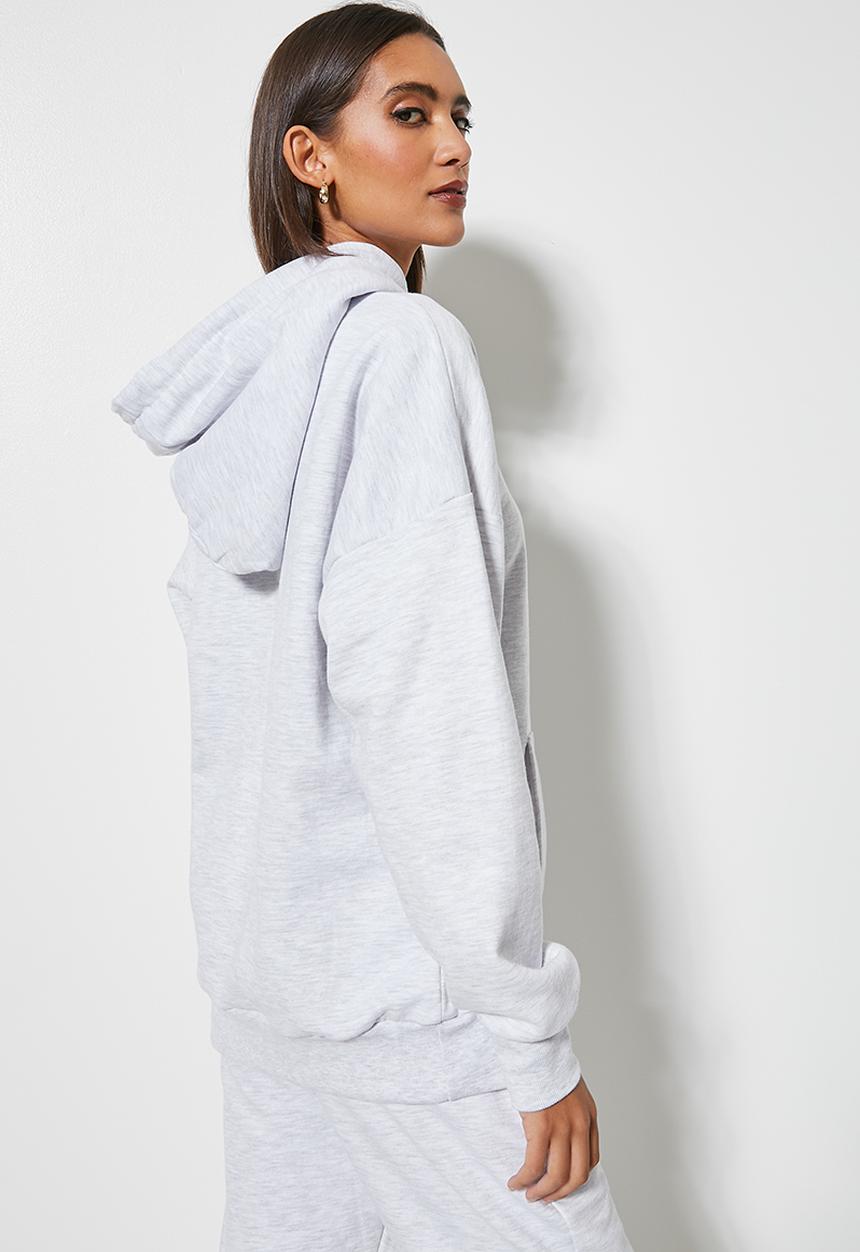 Superbalist - Longline hoodie - ice melange
