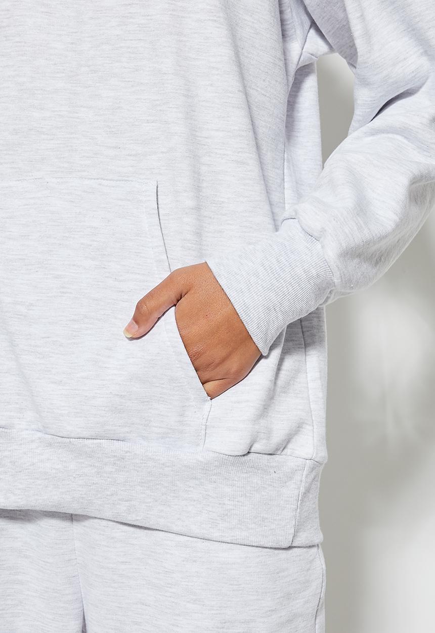 Superbalist - Longline hoodie - ice melange