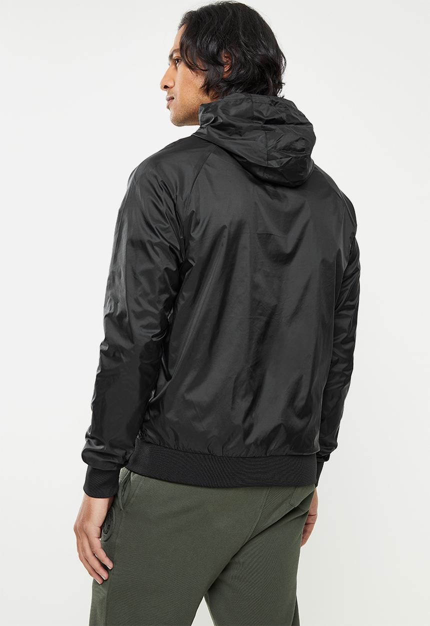 POLO - Men sport hooded jacket - black