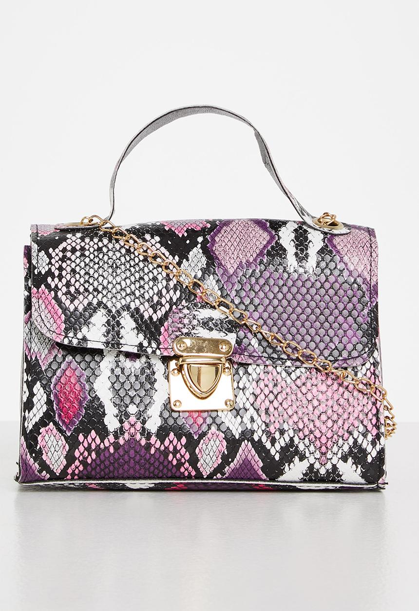 Superbalist - Snakeskin baguette bag - multi