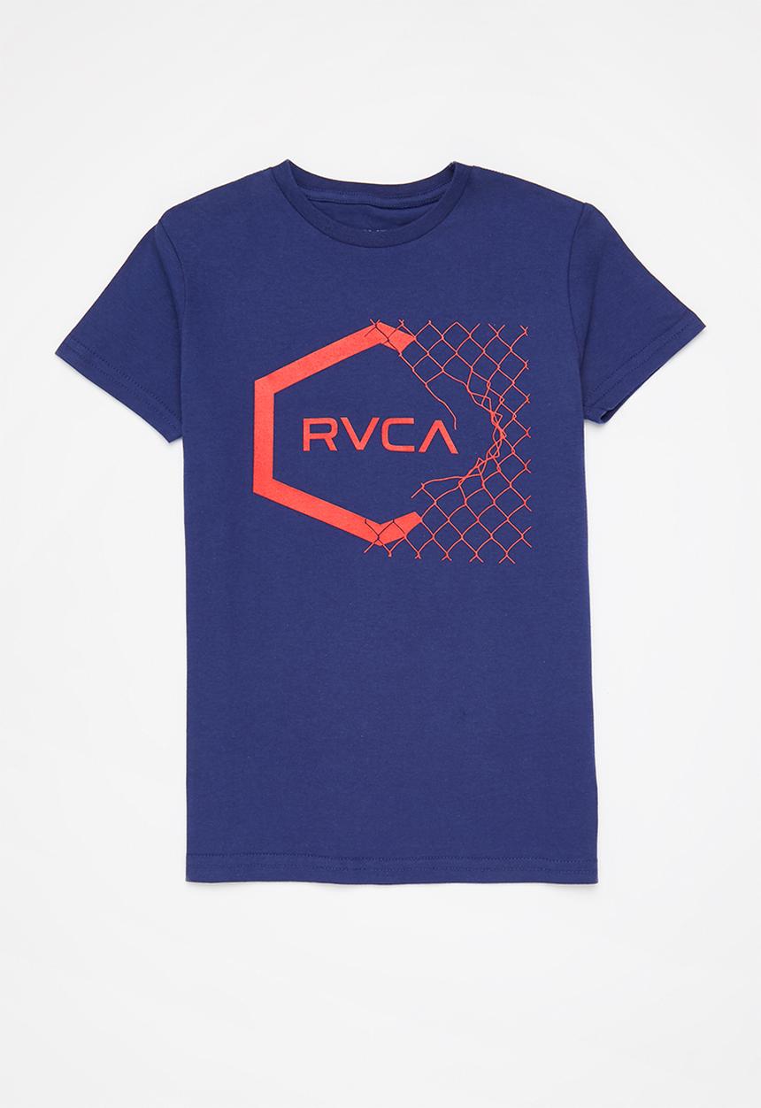 RVCA - Hex fence short sleeve boy - navy marine
