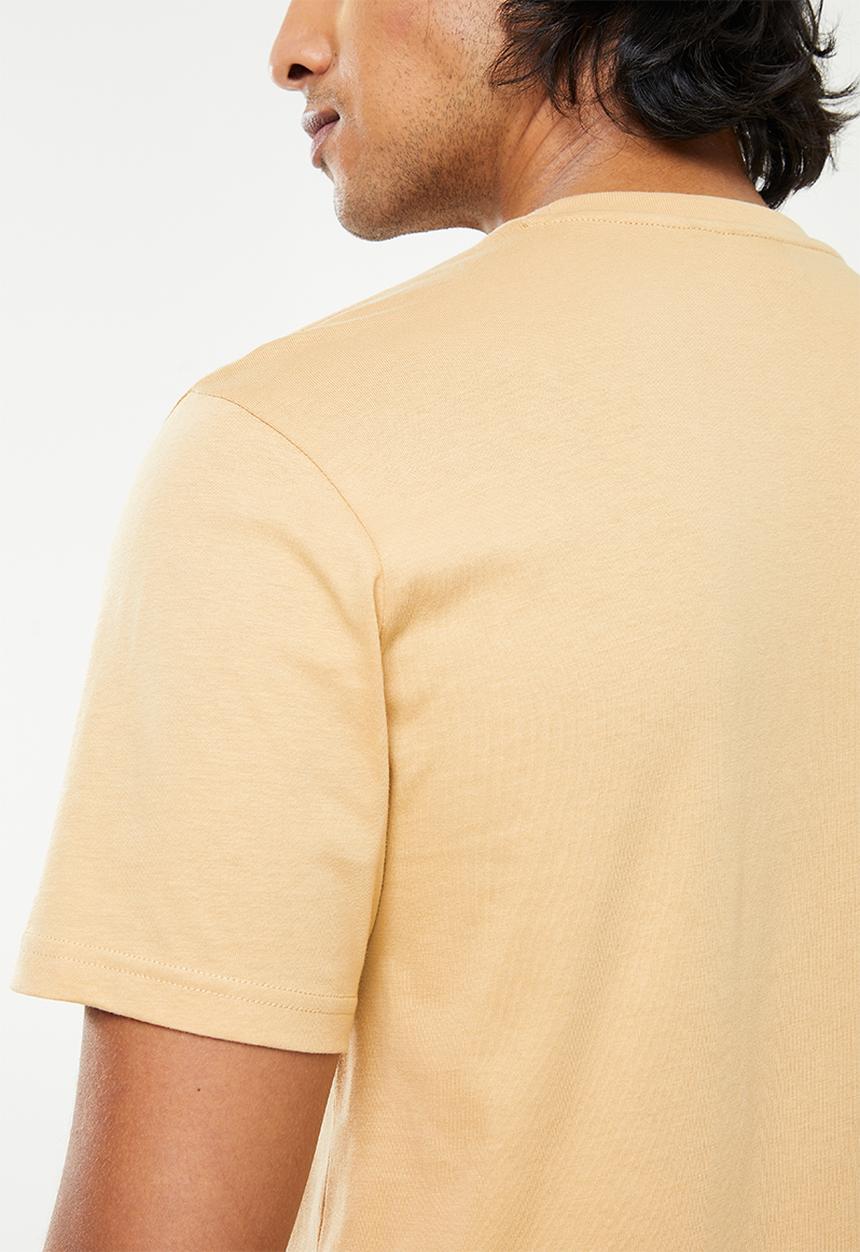 POLO - Men print logo short sleeve tee - camel