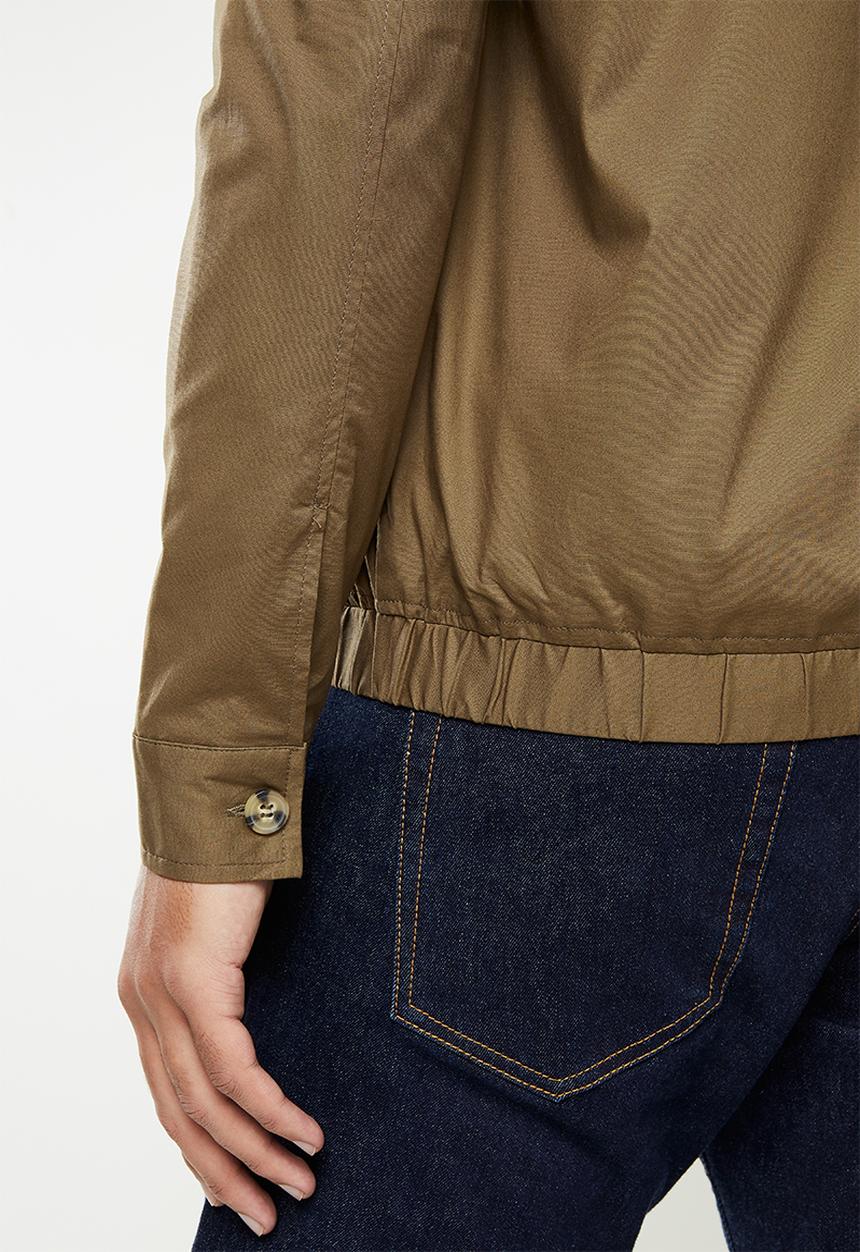 POLO - Mns funnel harrington jacket - taupe