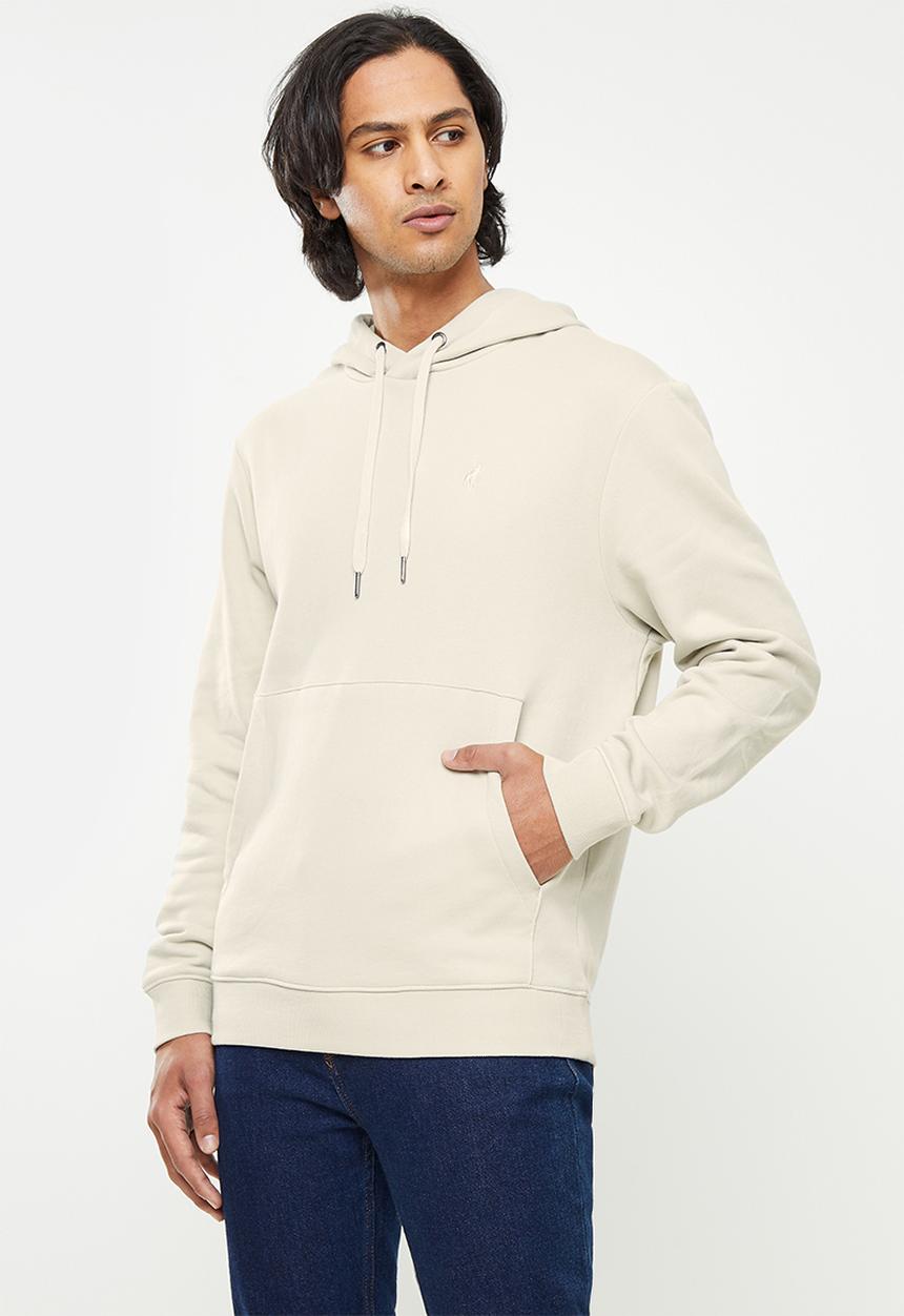 POLO - Hooded Fleece Sweatshirt - Ecru