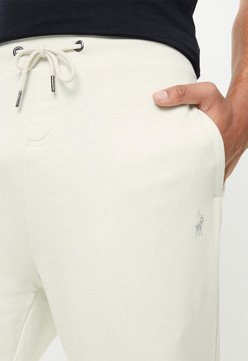 POLO - Men cuffed fleece jogger - ecru