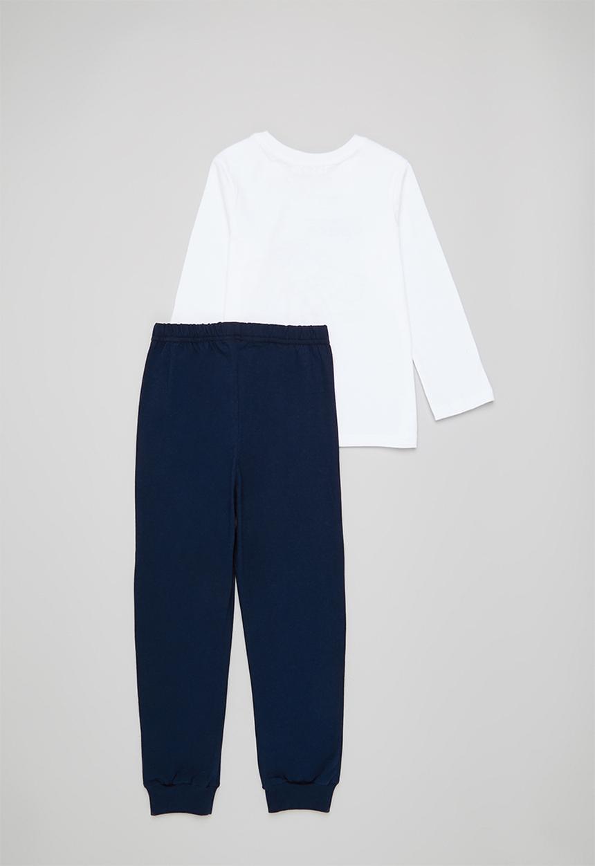 Superbalist Kids - Younger boys Nasa long sleeve tee & pants pj set - white & navy