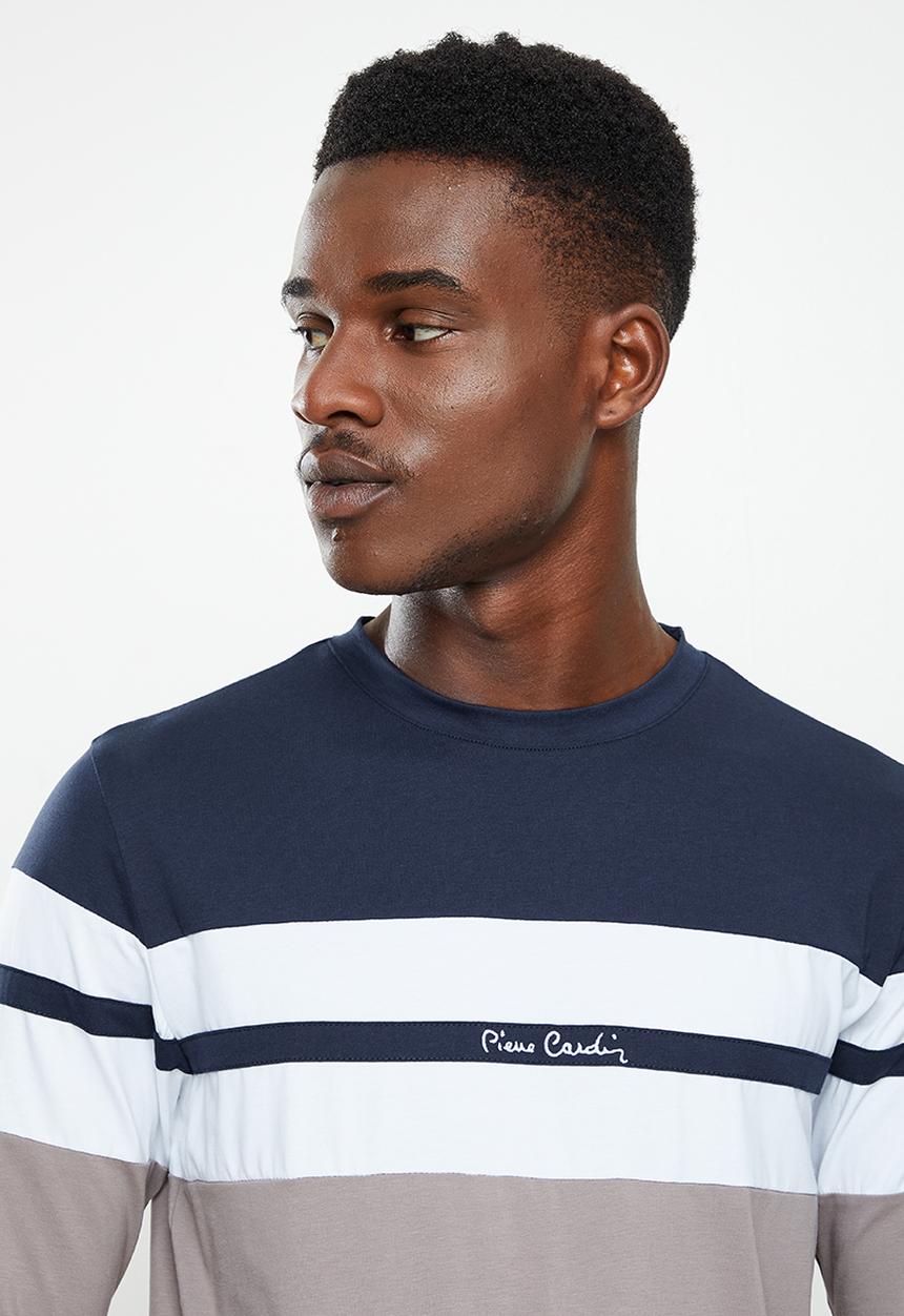 Pierre Cardin - PC Tommy  Stretch LS Tee- Multi