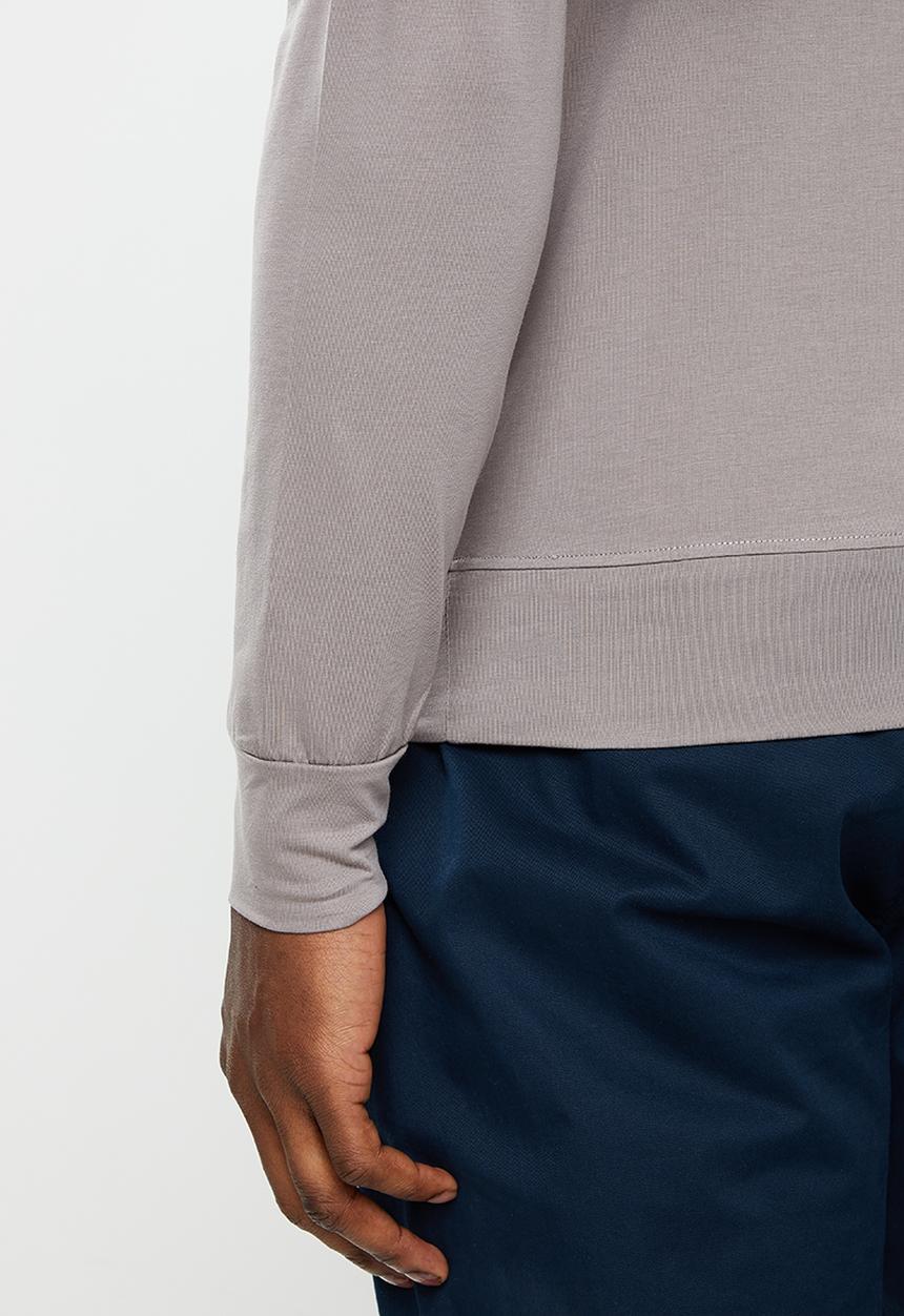Pierre Cardin - PC  Paul Stretch long sleeve Tee - Black & grey