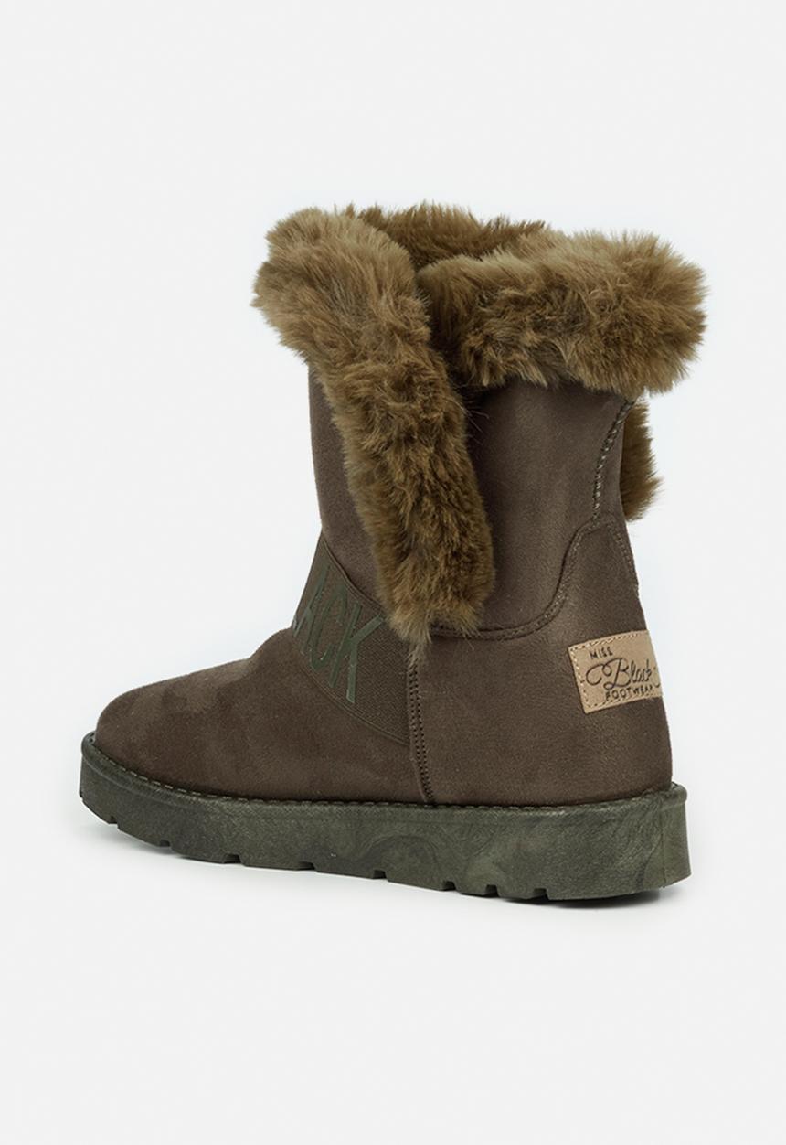 Miss Black - Rae1 ankle boot - olive