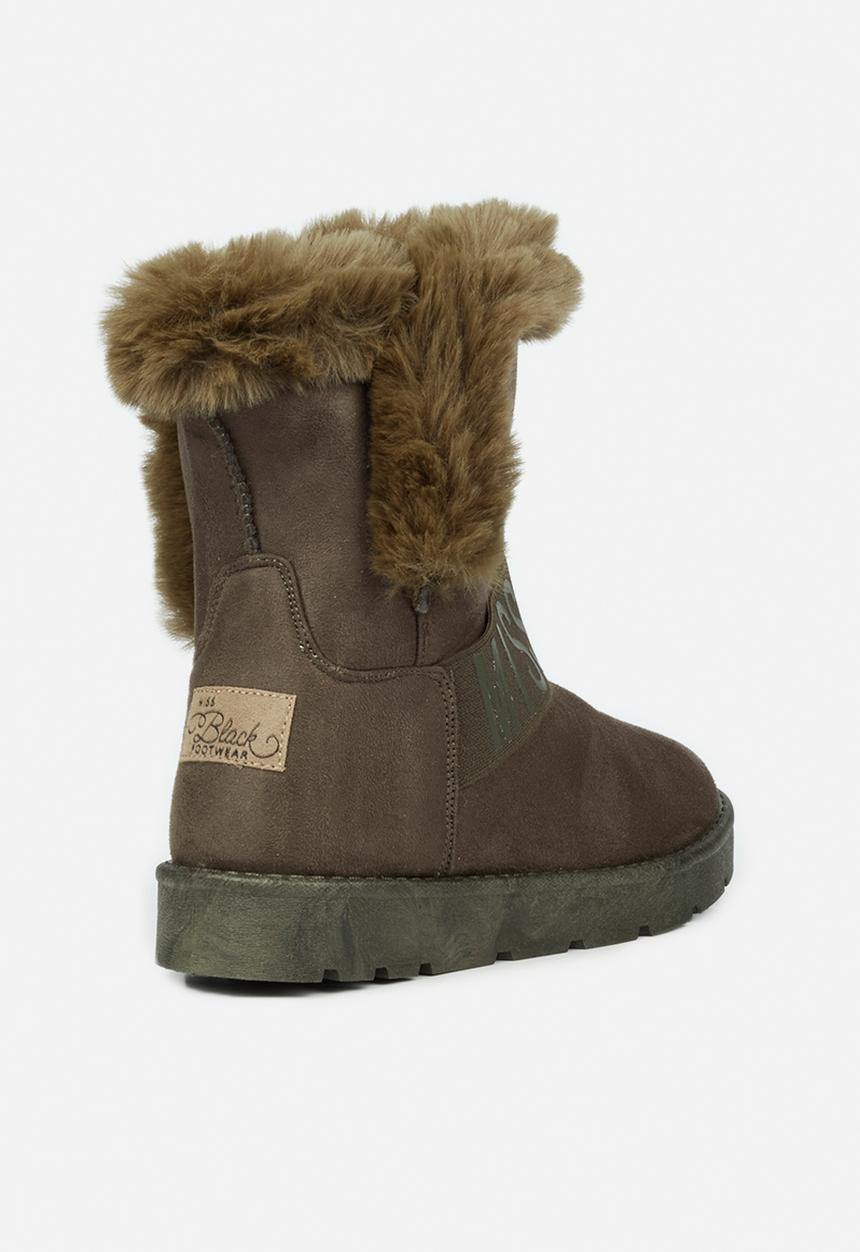 Miss Black - Rae1 ankle boot - olive