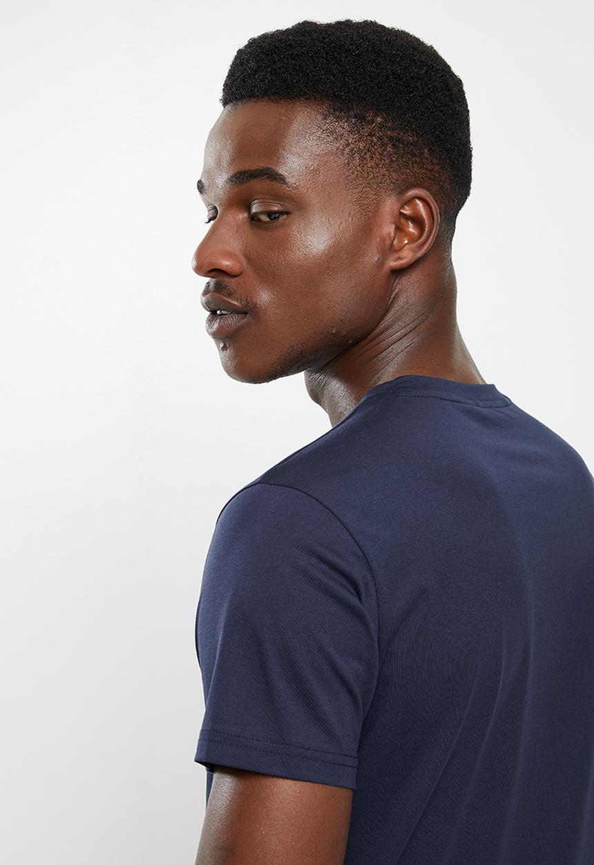 Pierre Cardin - PC Charlie Stretch Blocked Tee - Navy & white