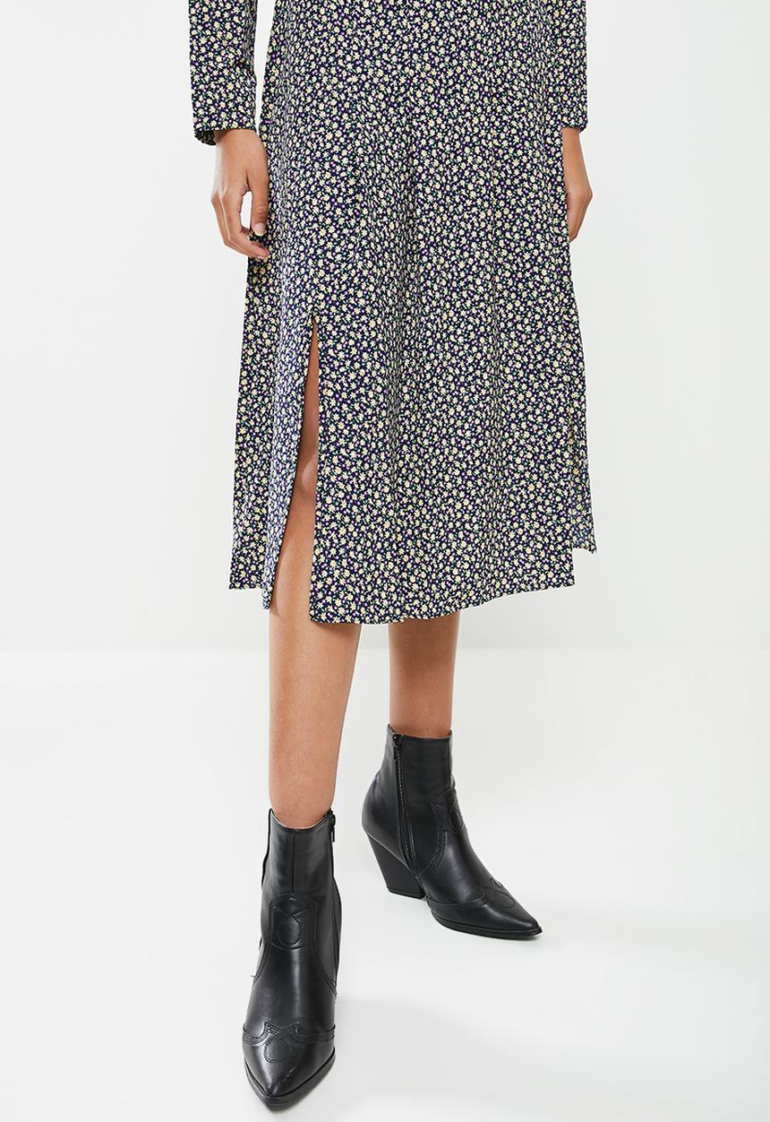 Glamorous - Multi ditsy dress - navy