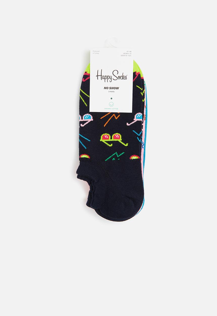Happy Socks - 3 Pack sunny days no show socks - multi