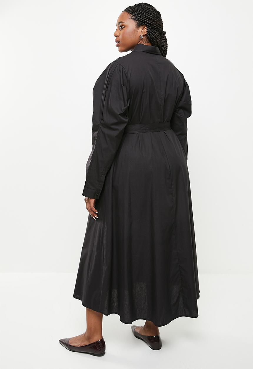 AMANDA LAIRD CHERRY - Plus formosa dress - black poplin