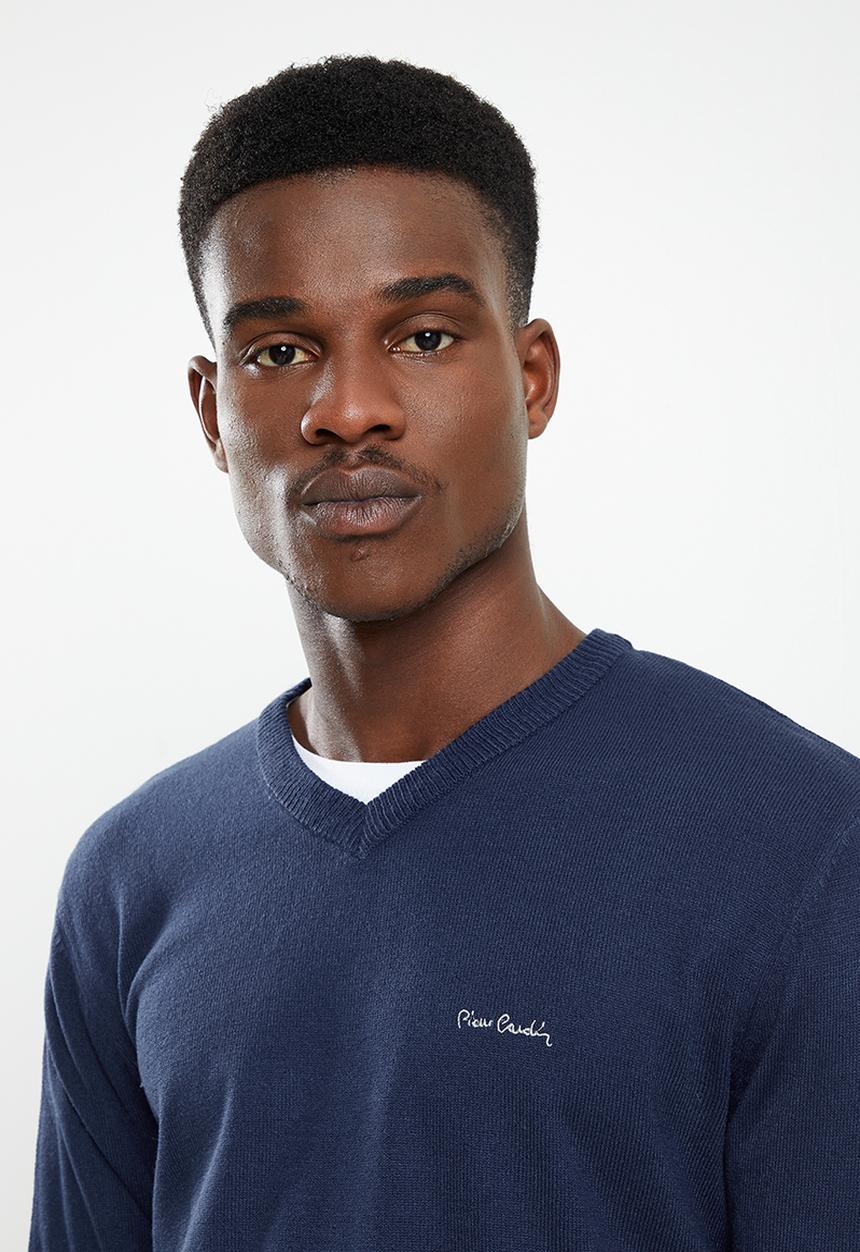 Pierre Cardin - PC Classic V-Neck Knitwear - Navy