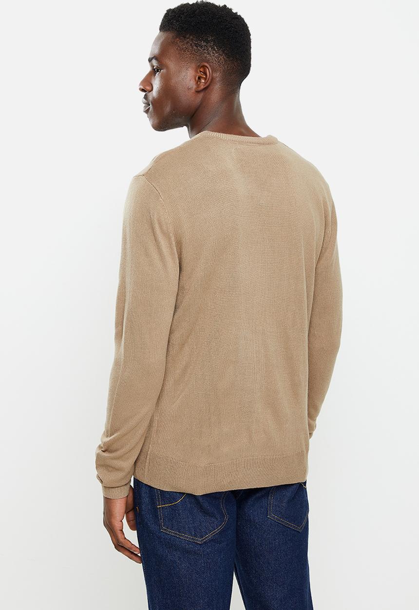 Pierre Cardin - PC Classic V-Neck Knitwear - Stone