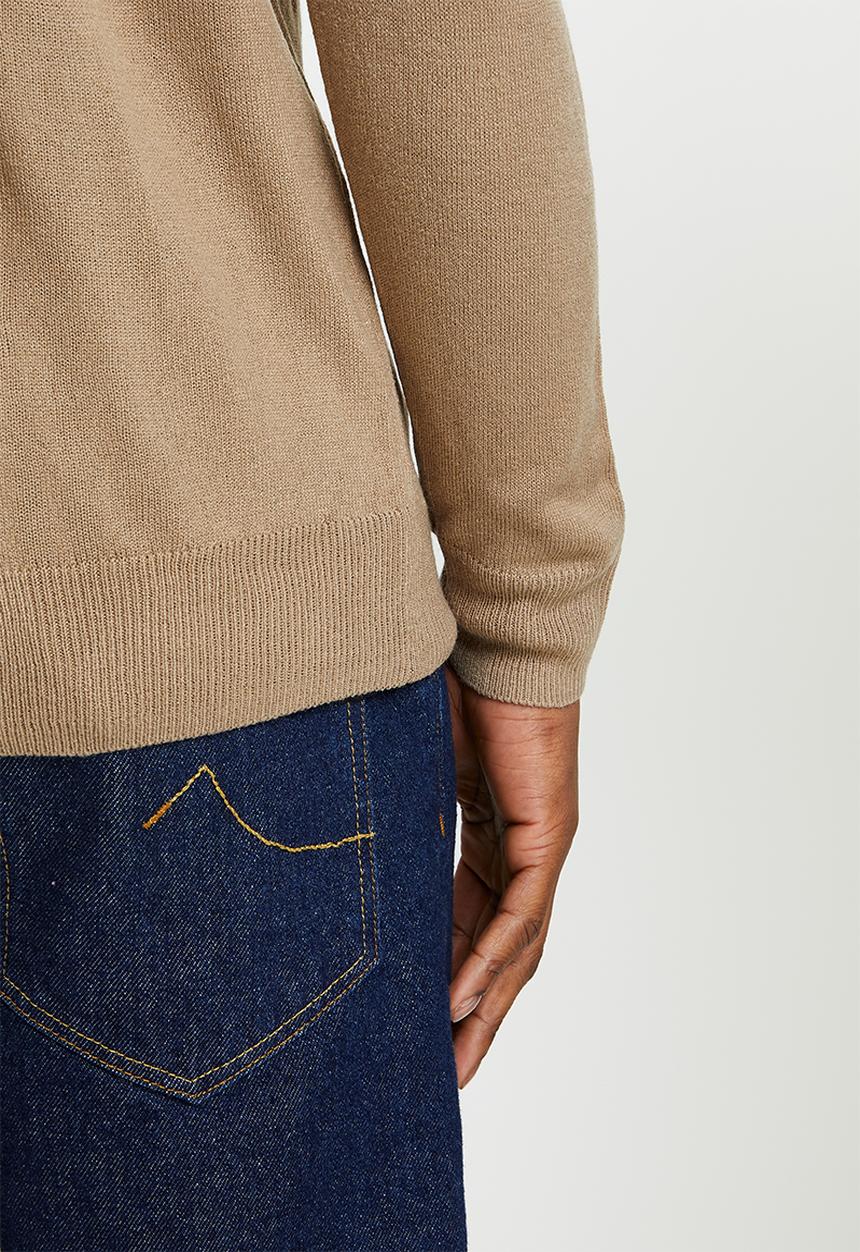Pierre Cardin - PC Classic V-Neck Knitwear - Stone