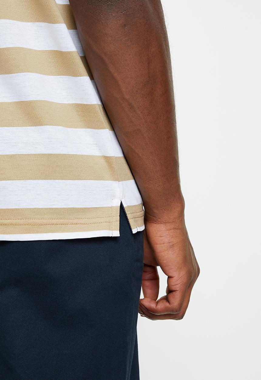 Pierre Cardin - PC Mercerized 115  Richness Golfer - beige & blue