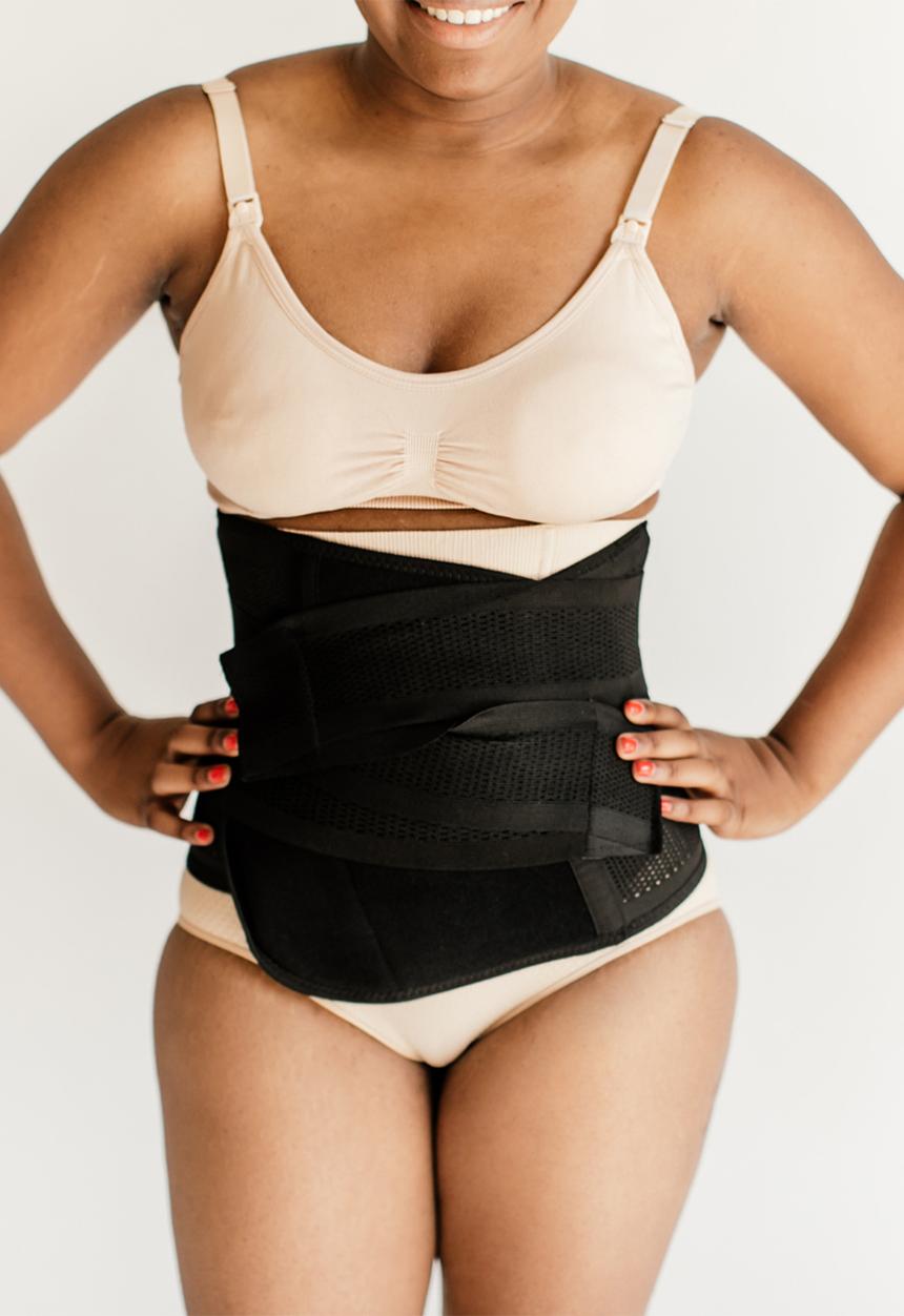 Maternity Mommy - Maternity postpartum recovery belly wrap - black