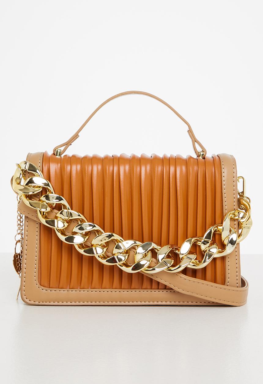 SISSY BOY - Pleated box bag - terracotta