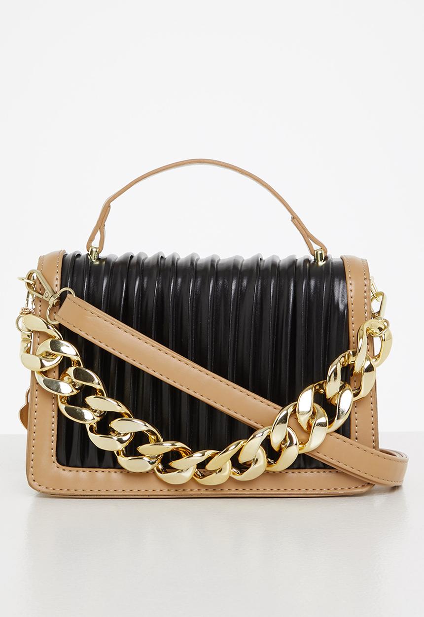 SISSY BOY - Pleated box bag - black