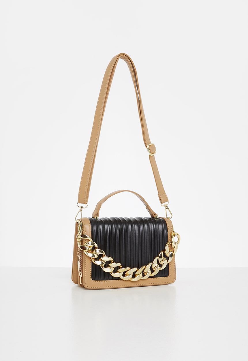 SISSY BOY - Pleated box bag - black