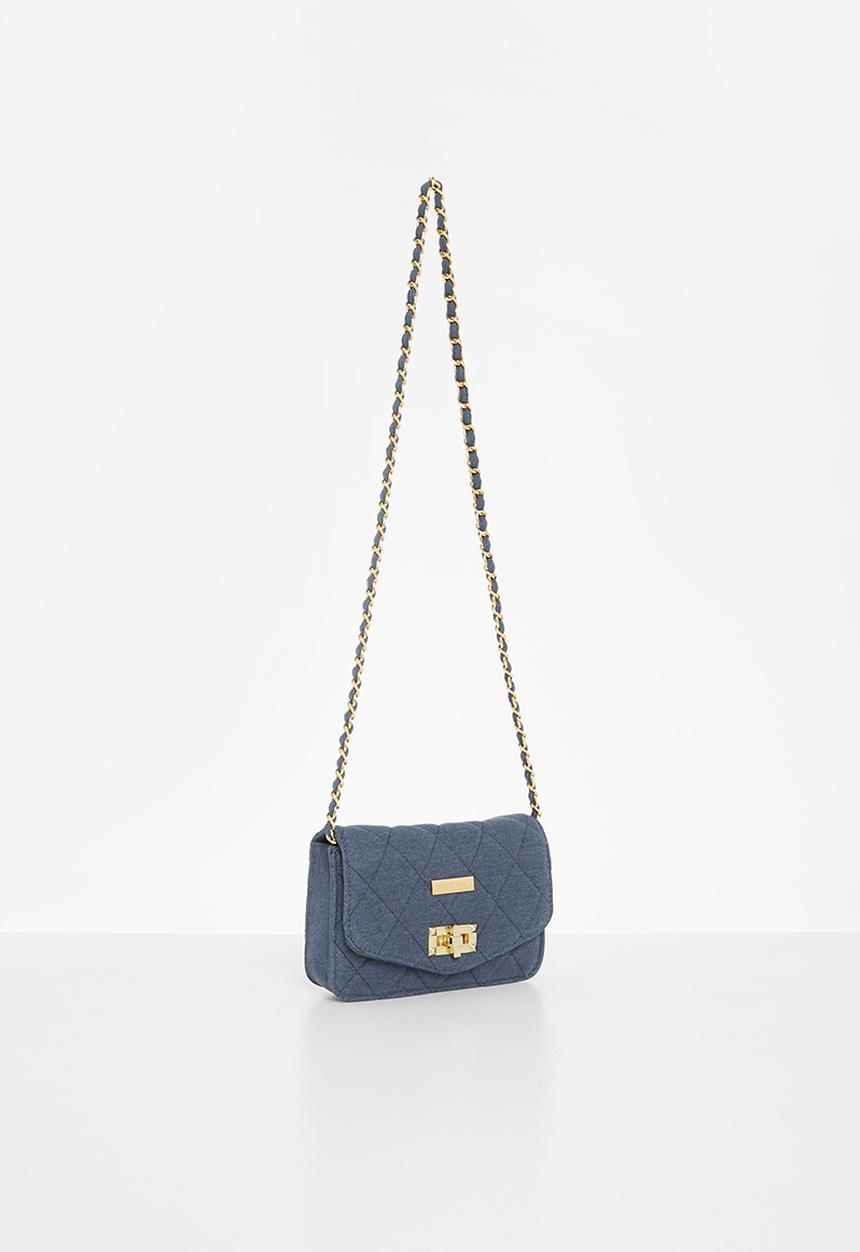 SISSY BOY - Quilted crossbody - denim