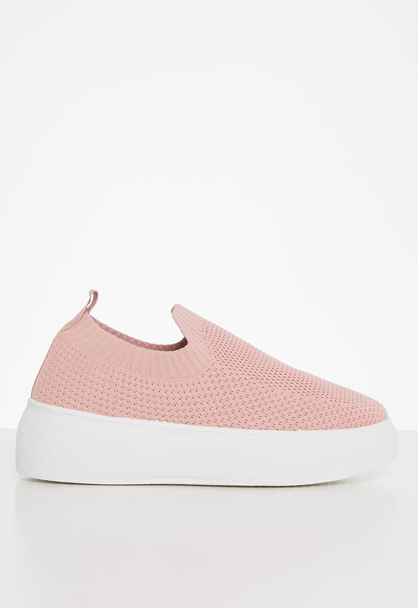 Tom Tom - Chunky knit flatform sneaker - mink