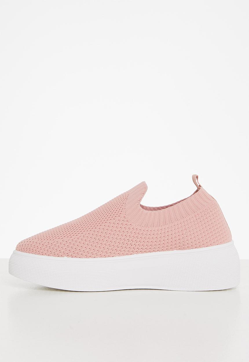 Tom Tom - Chunky knit flatform sneaker - mink