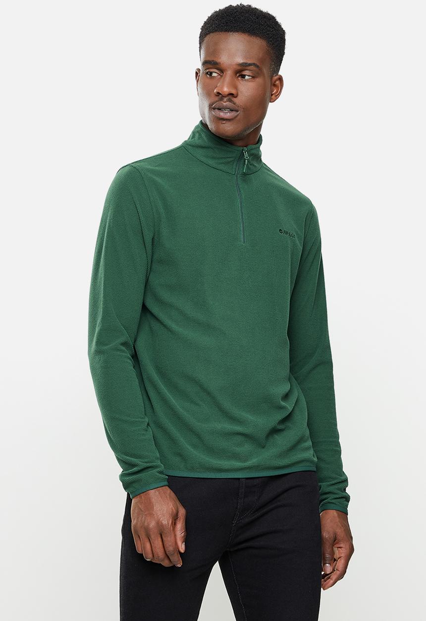 Hi-Tec - Tech 1/4 zip Layering Top - jungle green