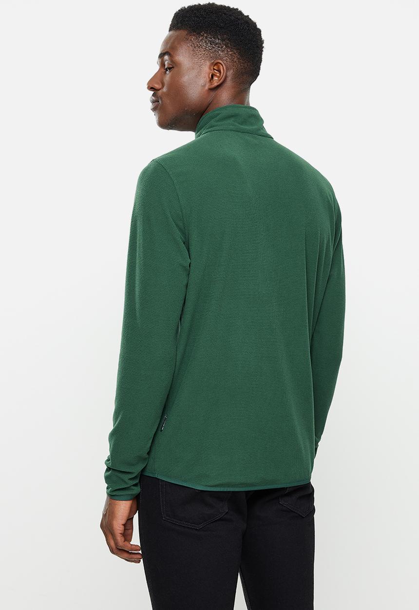 Hi-Tec - Tech 1/4 zip Layering Top - jungle green