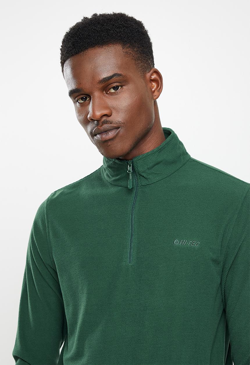 Hi-Tec - Tech 1/4 zip Layering Top - jungle green