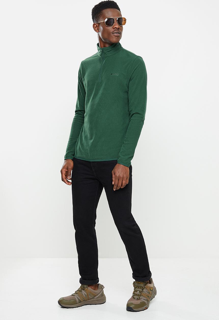 Hi-Tec - Tech 1/4 zip Layering Top - jungle green