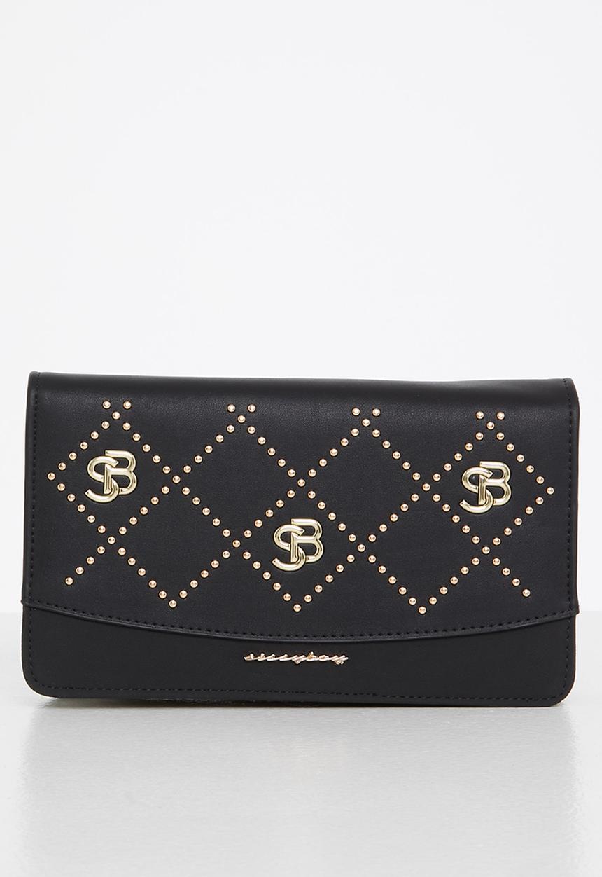 SISSY BOY - Embellished sb purse - black